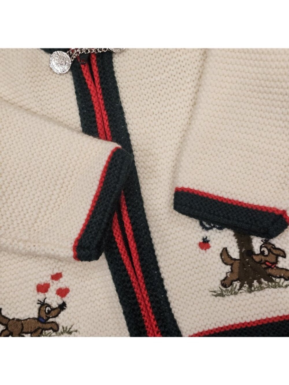 VTG St. Peter Trachten Kids Cardigan Sweater Sz 18-24 M Embroidered Folk Art - Picture 7 of 11